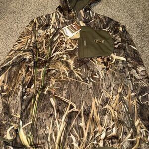 Drake Waterfowl Men's Endurance Mossy Oak 1/4 Zip Hooded Jacket Size 2XL NWT